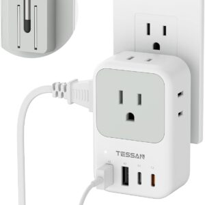 TESSAN USB C Charger Block 20W PD, Fast Charging Adapter with Foldable Plug
